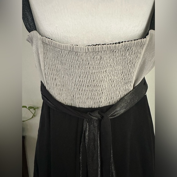 Jonathan Martin Petite Midi Strap Chiffon Studded Dress Size 10 P Party Cocktail - Picture 5 of 11